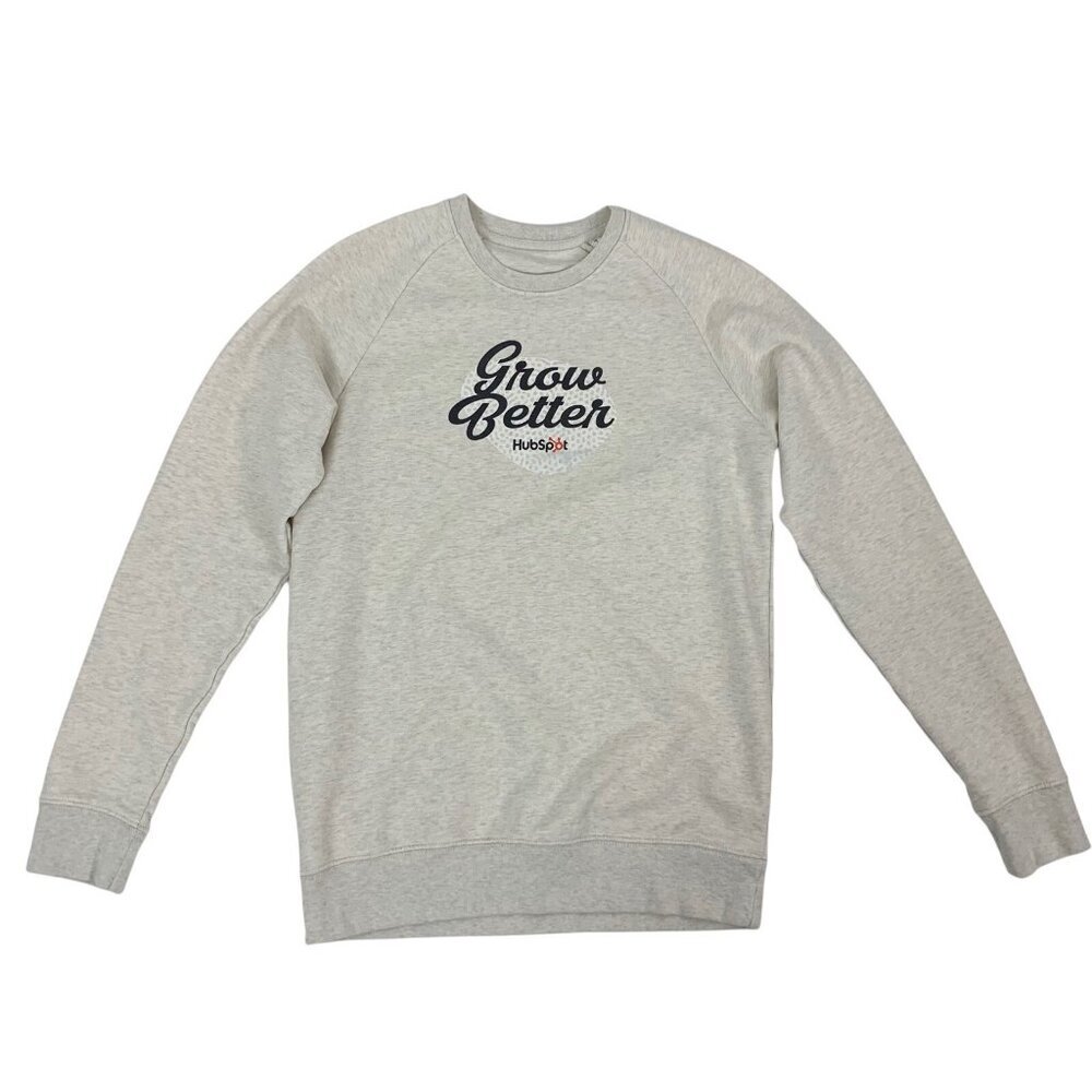 Stanley Stella Mens‎ Sweatshirt Small Gray Hubspot Logo Streetwear Casual
